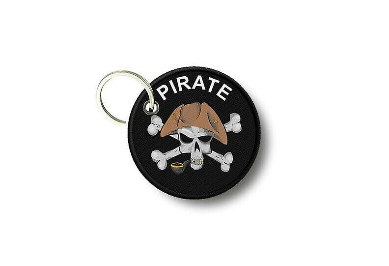 Key key door keys round prints double-sided pirate skull