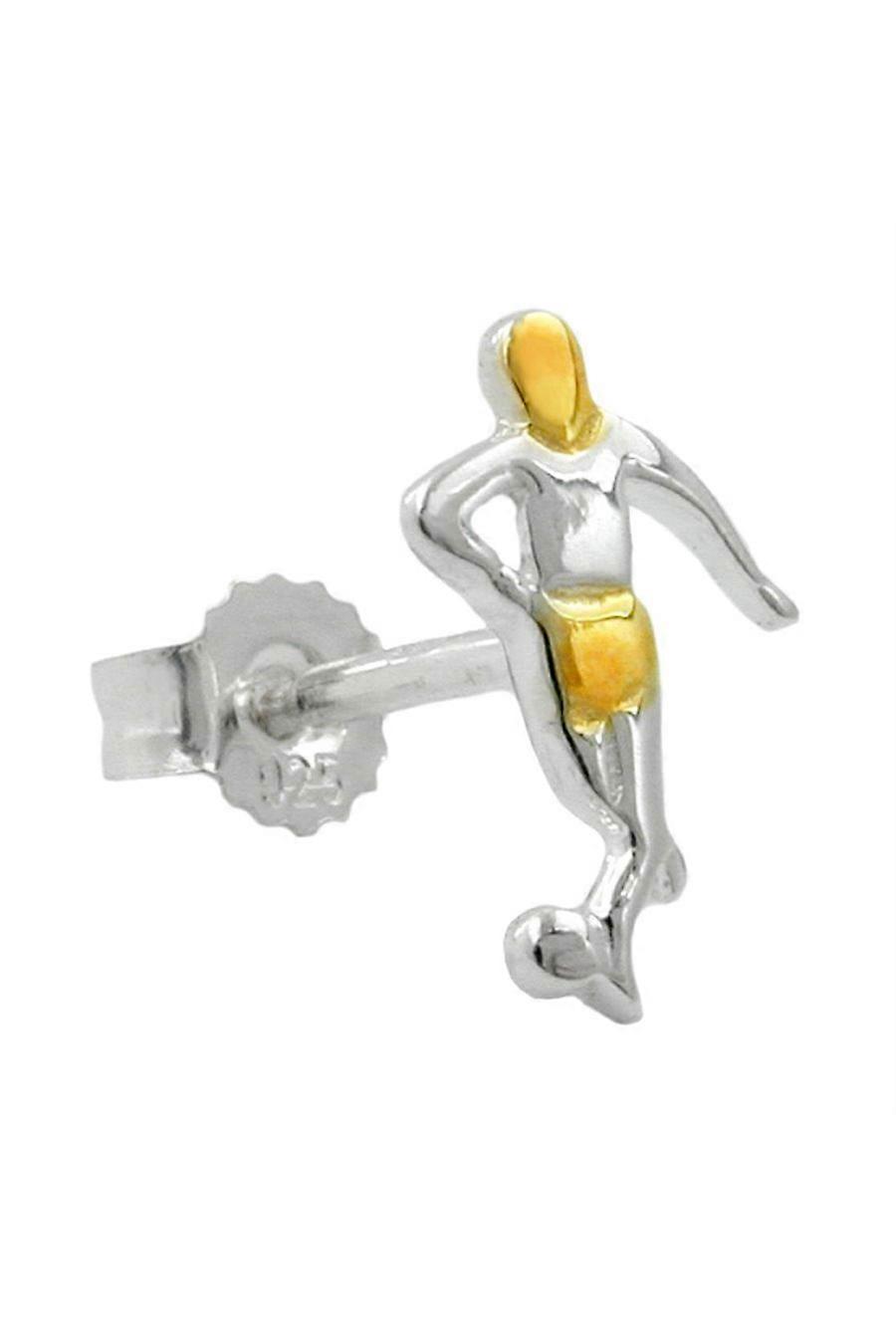Earrings Football Player Silver 925 - Gl90002