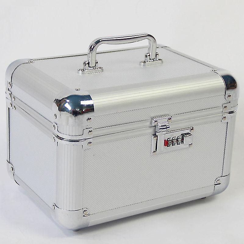 Cosmetic toiletry bags silver medium high quality key combination