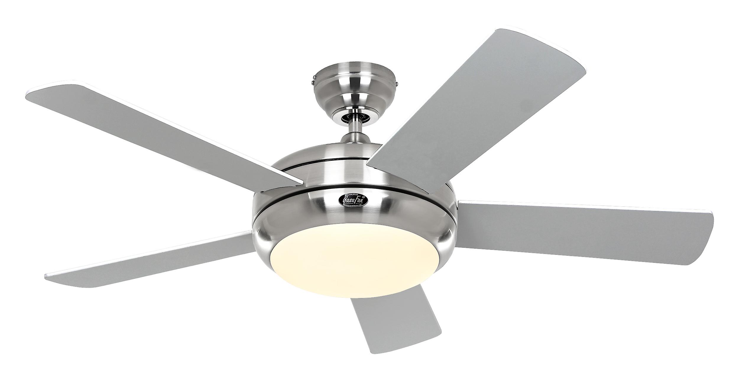 Deckenventilator Titanium Chrom 105 Weiß / Lichtgrau
