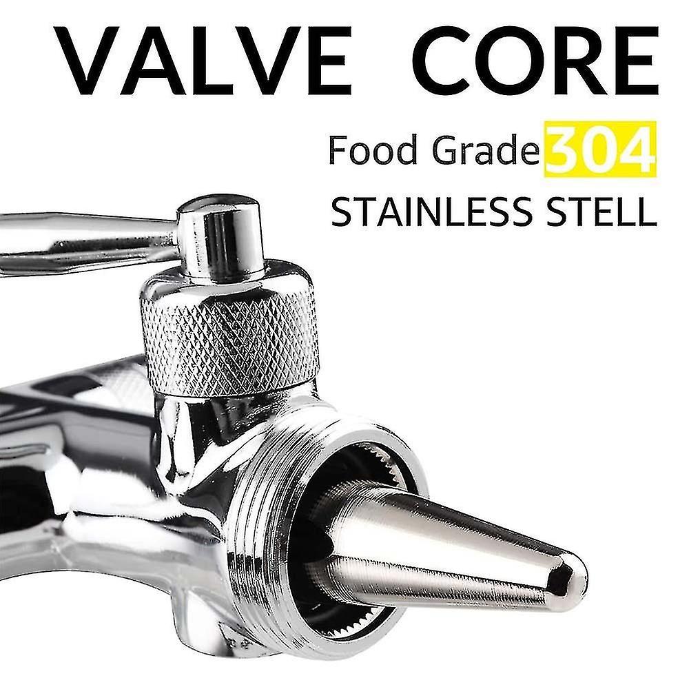 G5/8 Adjustable Beer Tap Faucet,with 4 Inch Stem Tap Kit