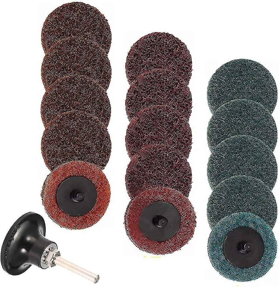2" R-Type Quick Change Roll Lock Sanding Disc Set for Surface Conditioning