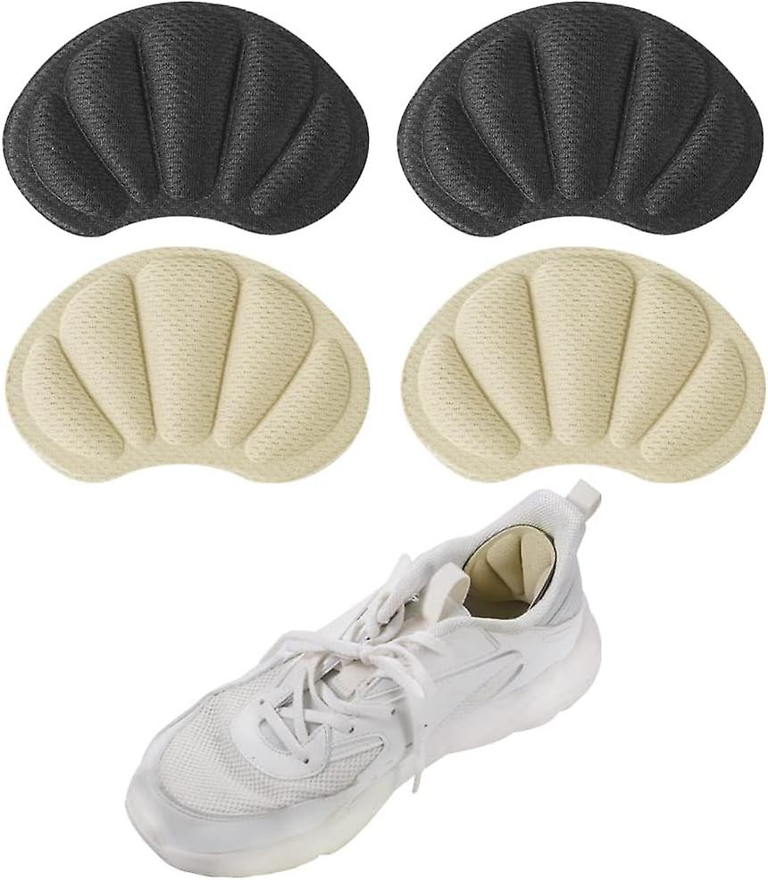 2 Pairs Sponge Heel Pads, Non-Slip Sports Pads Sneakers Pads Self-adhesive Heel Inserts for Prevent