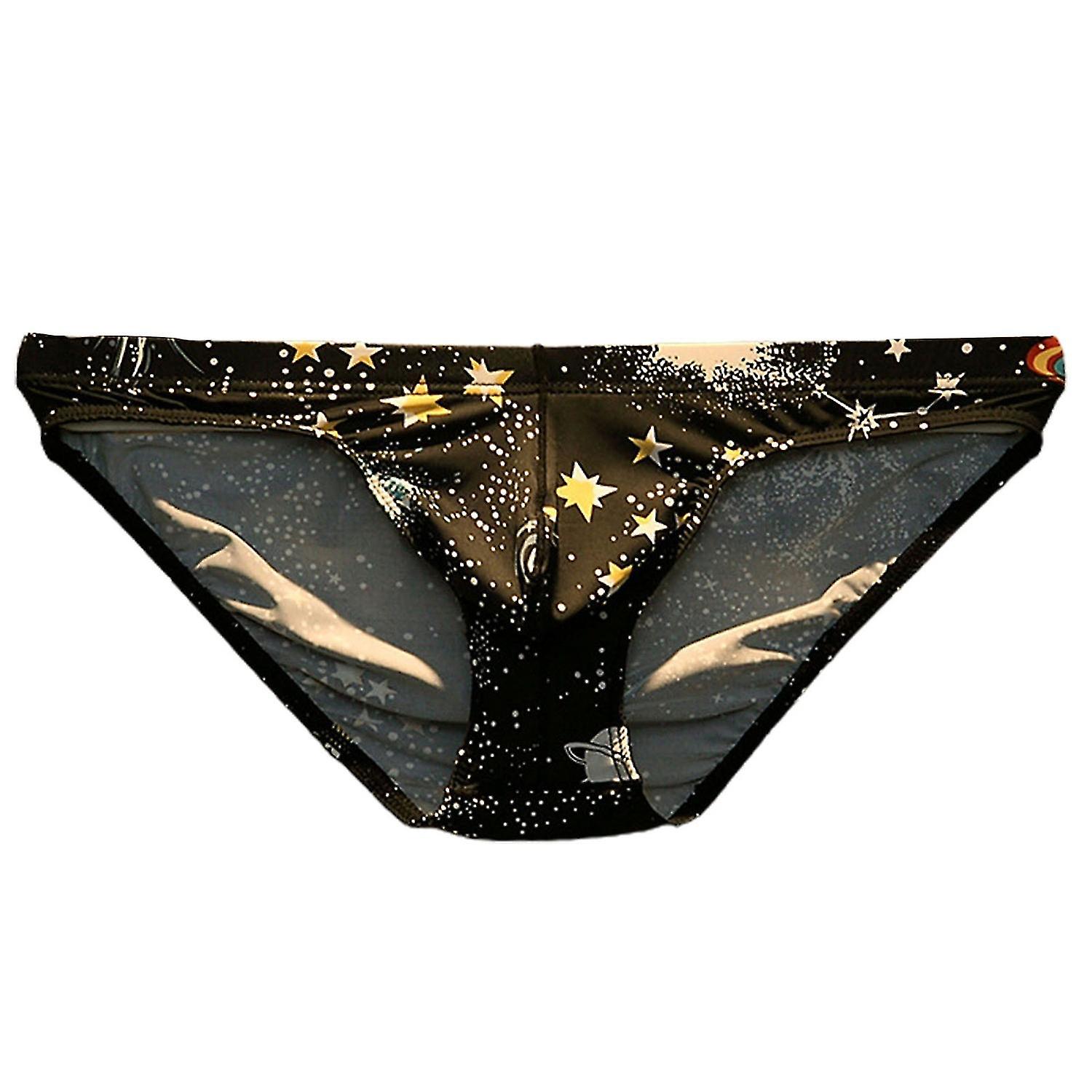 Soutong Underpants Patterns U Convex Low Rise Sexy Pattern Men Briefs for Home