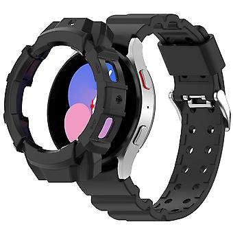 Bracelet en silicone + étui pour Samsung Galaxy Watch5 44mm pour Samsung Galaxy Watch5 44mm