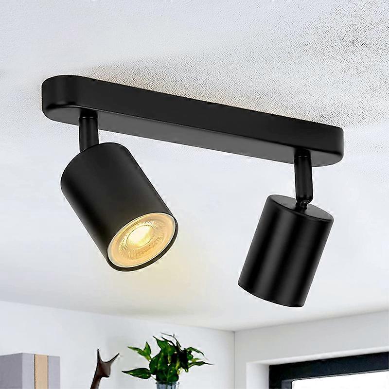Nordic Three Head Spotlights Led Ceiling Lights With Adjustable Angle Tv Background Wall Ceiling Spotlights
