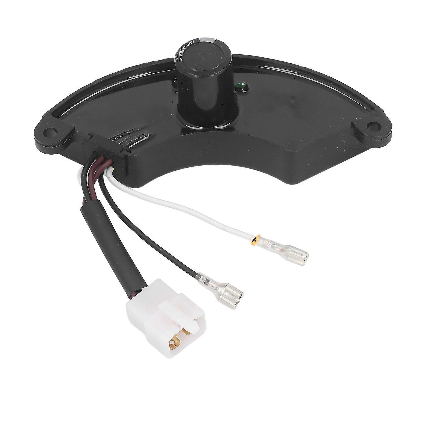 Generator Voltage Regulator Half Moon Style 6 Wires Plastic Shell AVR Voltage Regulator for 5KW Generator 250V 470UF