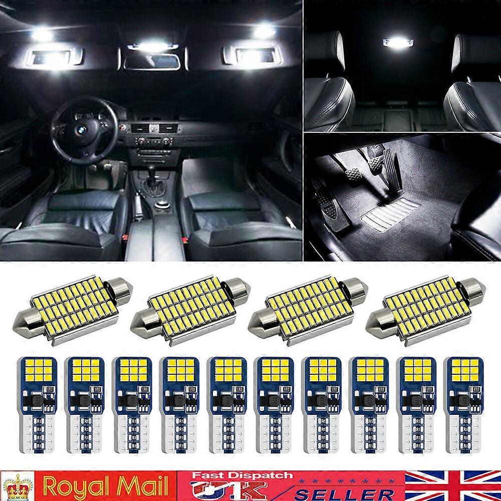 For BMW E90 E91 3 Series 14 LED INTERIOR LIGHT UPGRADE FULL KIT ERROR FREE WHITE