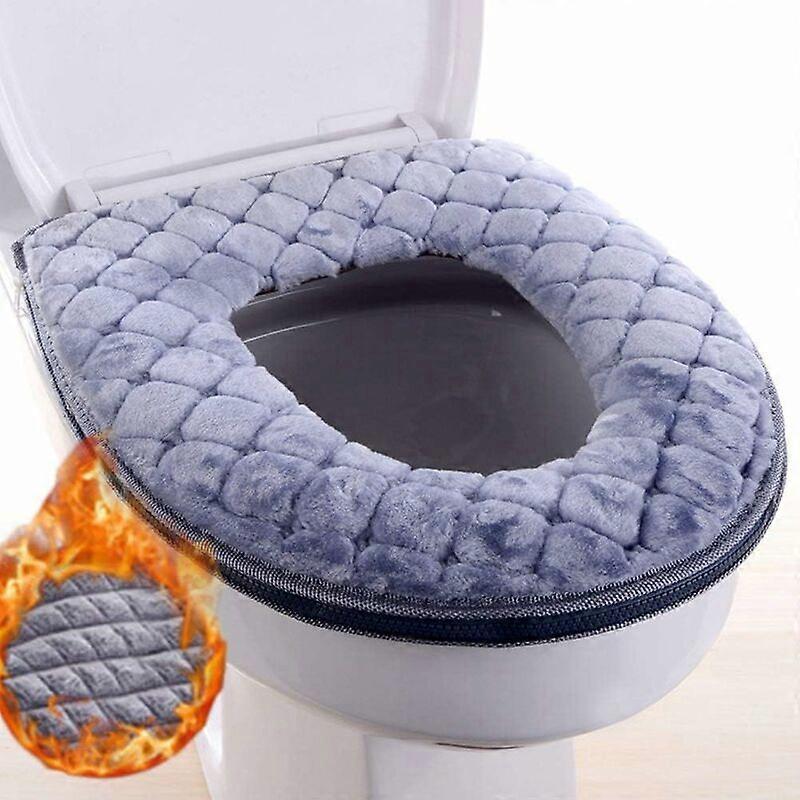 Toilet seat cover, bathroom cushion, soft and warm, washable