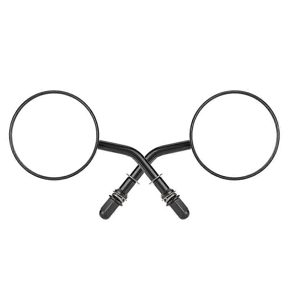 2PCS Round Motorcycle Modified Rearview Mirror Reflective Rear View Side Mirrors E2U640