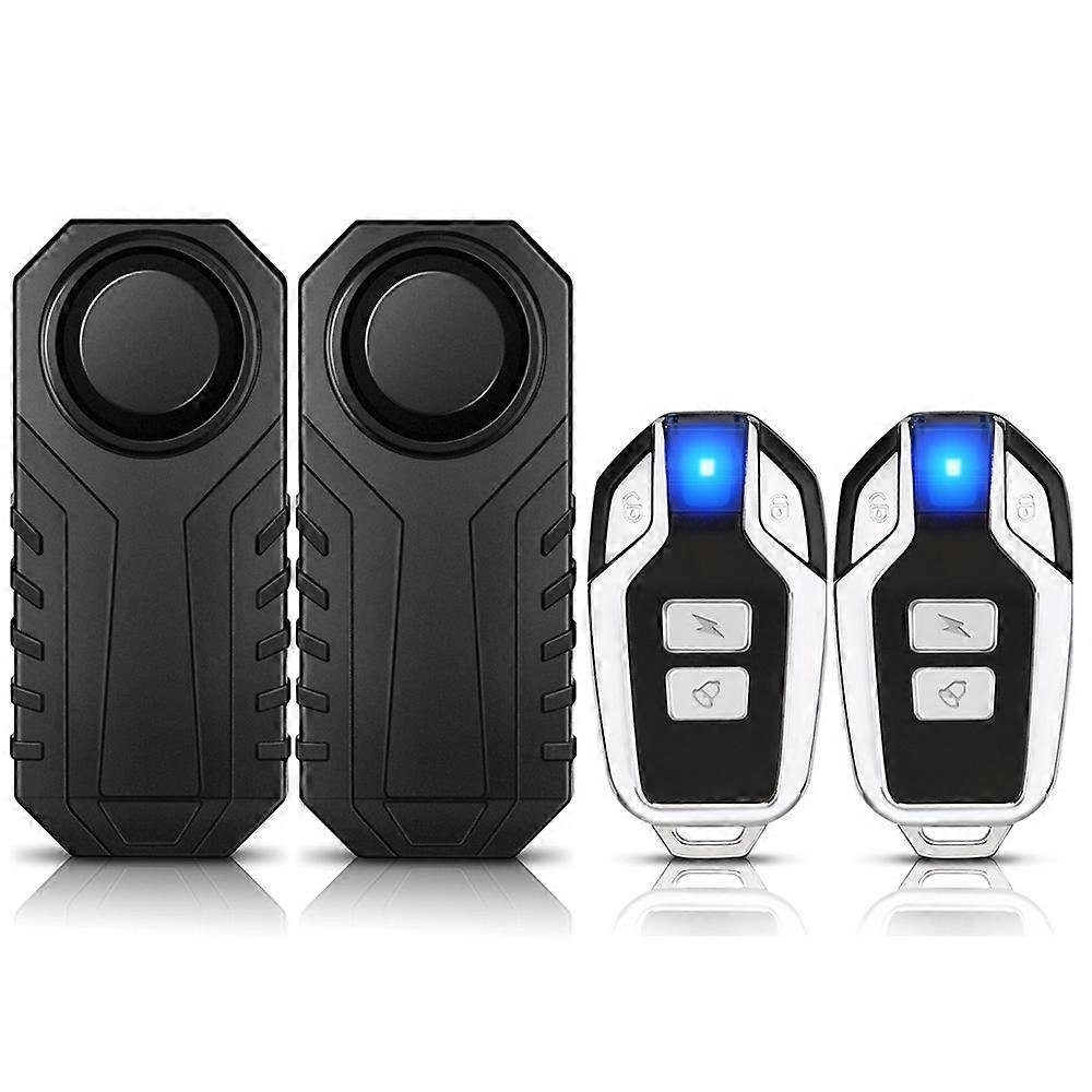 Ouspow Motorcycle Bike Wireless Remote Control Alarm Vibration Sensor 113dB Loud Waterproof Security Alarm~8912