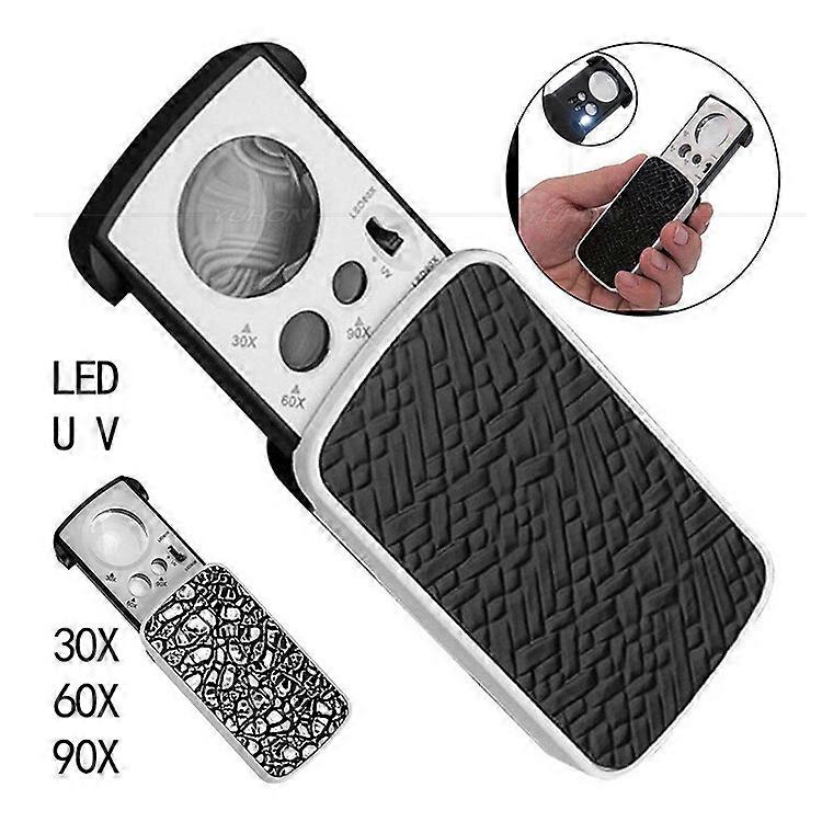 LED Lighting Retractable Pocket Magnifier
