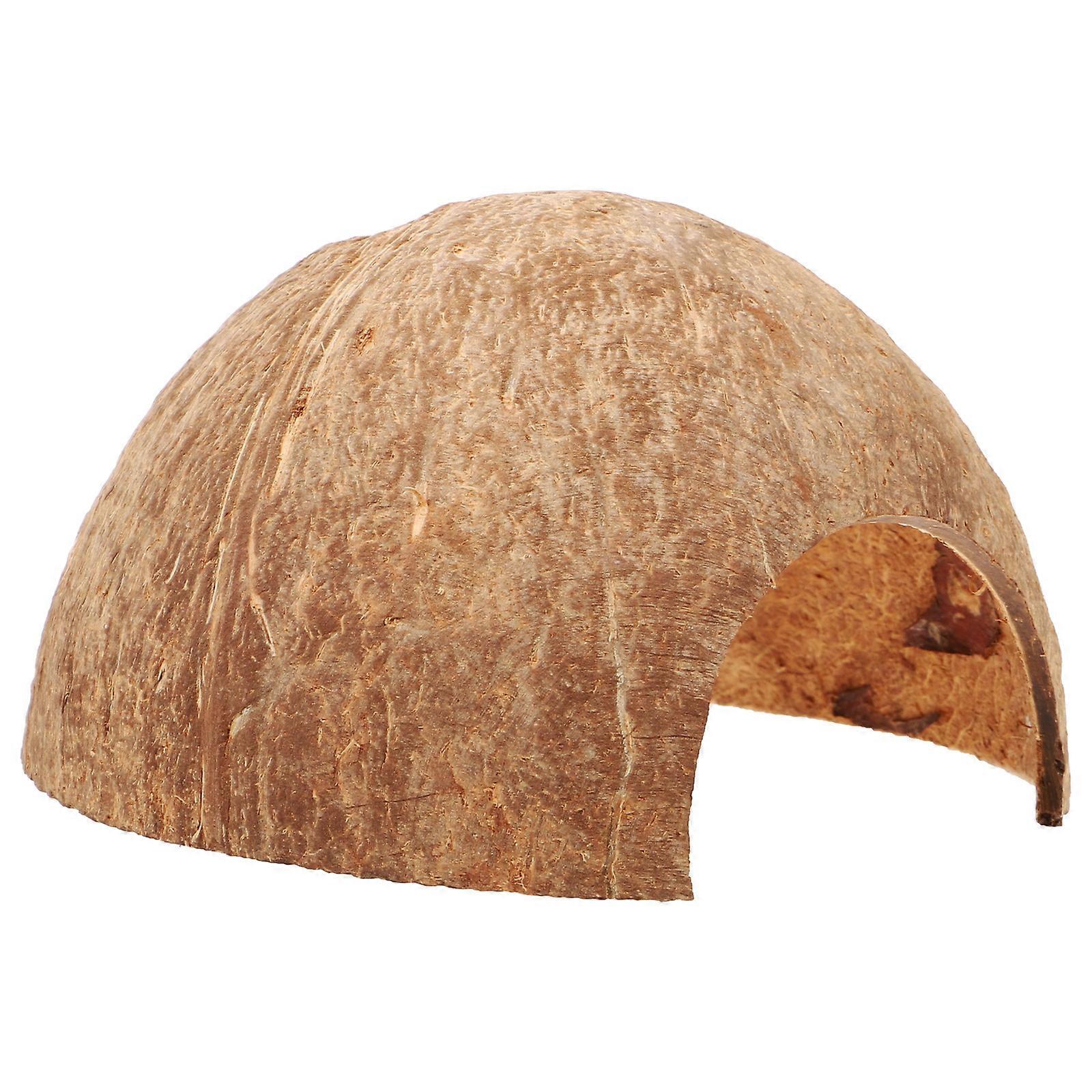 Coconuts Shell Hideout Reptile Aquarium Hideout Decorative Reptile Hideout Reptile Shelter