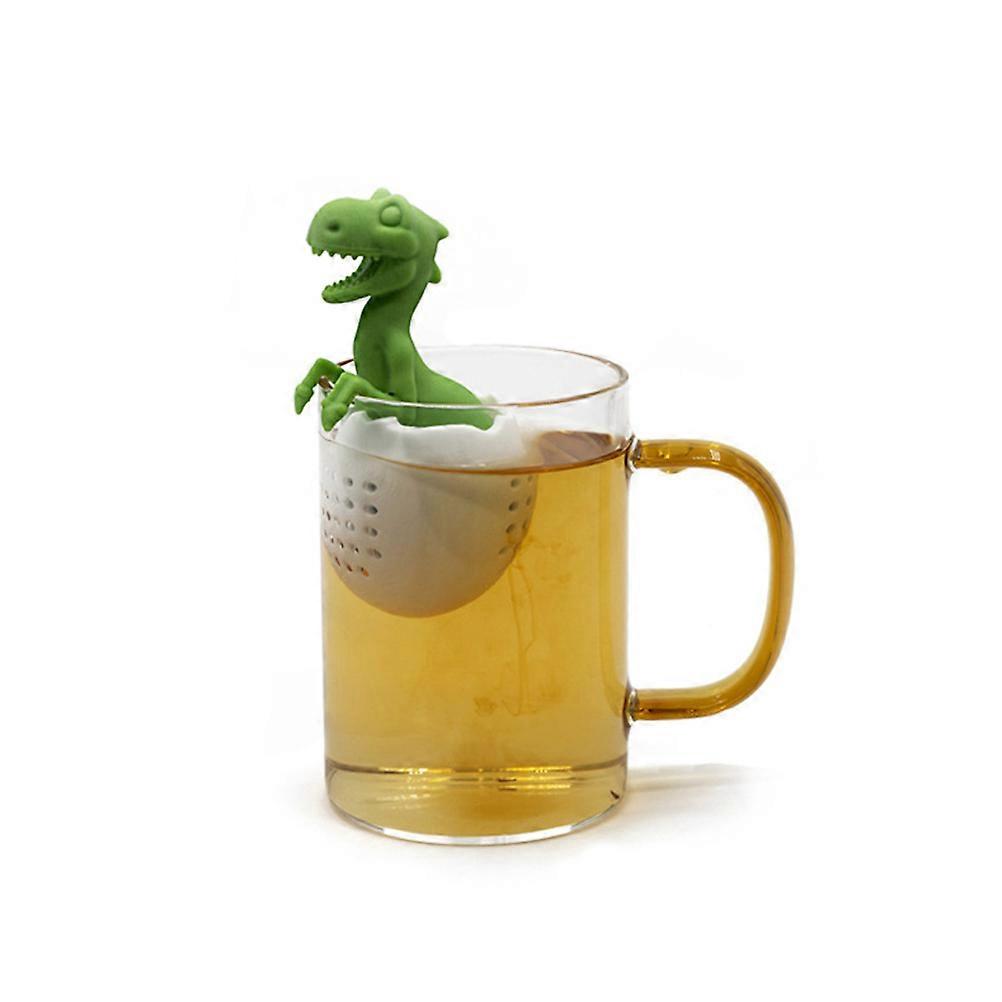 Dinosaur Shaped Tea Filter Silicone Tea Infuser Reusable Tea Bag Strainer
