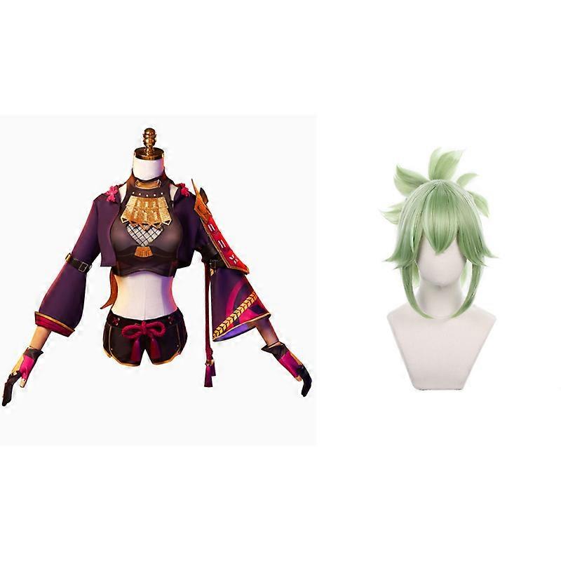 ゲーム Genshin Impact 九鬼忍コスプレコスチューム九鬼忍ハロウィンパーティー衣装女性マスクコスチュームロールプレイングフルセット