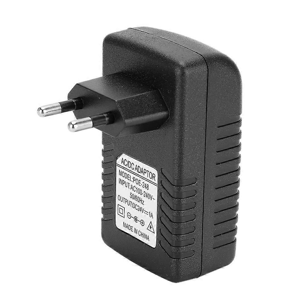 POE Injector DC 24V 1A  Power Adapter Plug EU/US Standard Optional 100-240VEU