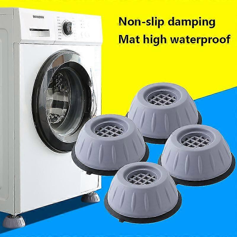 4pcs Washing Machine Universal Foot Pad Shock Pad Non-slip Shockproof Cushion Height Increasing Moisture-proof Refrigerator