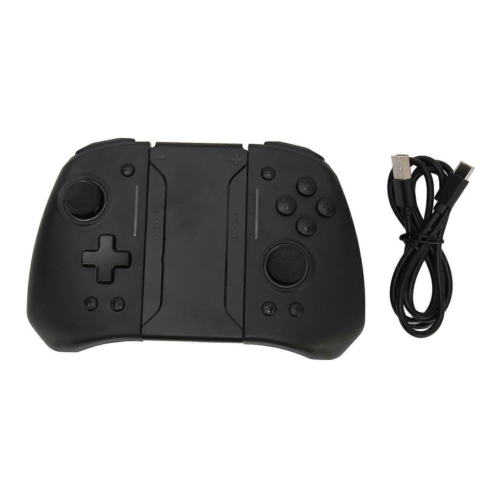 Drahtloser Gamepad-Joypad-Controller 6-Achsen-Gyro-Dual-Vibrations-Turbo-Funktion RGB-Licht-Gaming-Controller für Schalter
