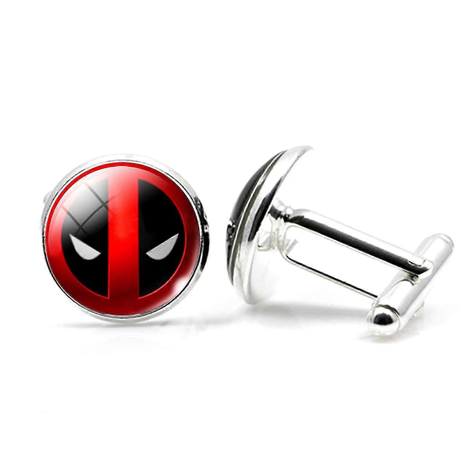Deadpool Gemstone Mansjettknapper Skjorteknapper for herreklær