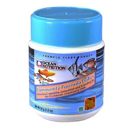 Ocean Nutrition Community Formula Flakes Fish Food, 1 Each/1.2 Oz