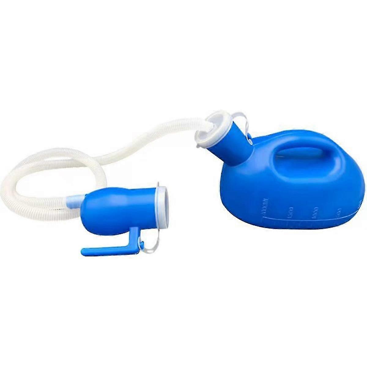 2000Ml Plastic Male Bed Potty Pee Bottle Pee Collector with 160cm Tube Portable Pee Urine Bottle To