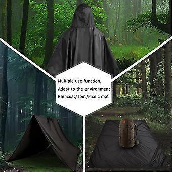 BP TRENDZ 2-Pack Reusable Adult Rain Ponchos – Emergency EVA Raincoats For Hiking, Camping & Festivals
