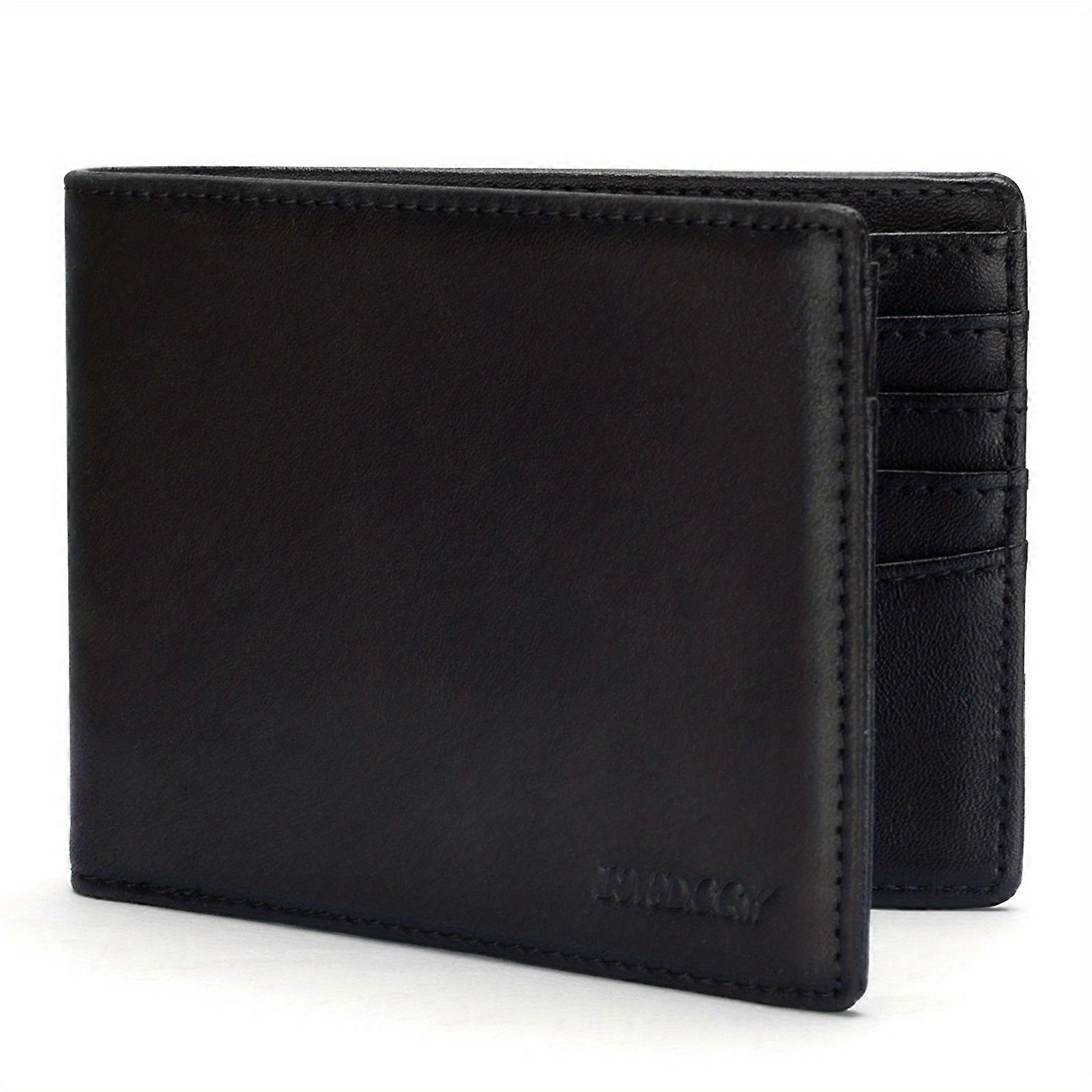 Cross-Border Hot Spot Carbon Fiber Super Migration Wallet Men's Genuine Two-Fold Anti-Theft Large-Capacity Leather Wallet Customization