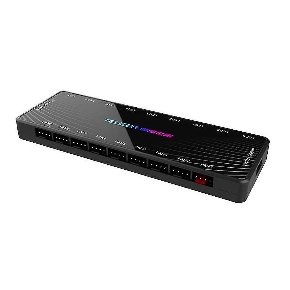 1 إلى 9 Pwm و Argb مروحة محور الفاصل 4 دبوس Pwm 3 دبوس عنونة محول RGB ساتا واجهة المكثف