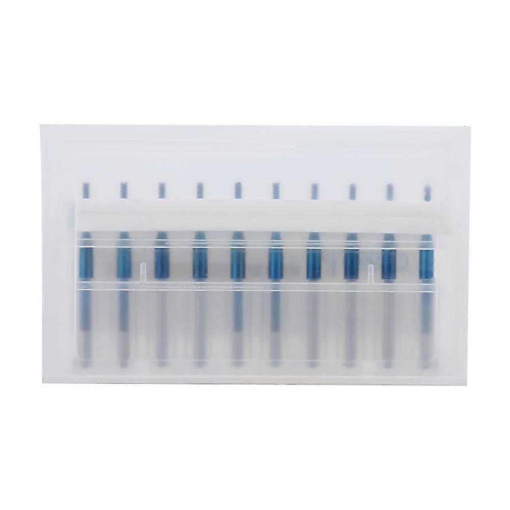 10pcs Carbide Router Cutting Bit Blue Corn End Mill Engraving Bit for CNC PCB Machinery (1.5mm)