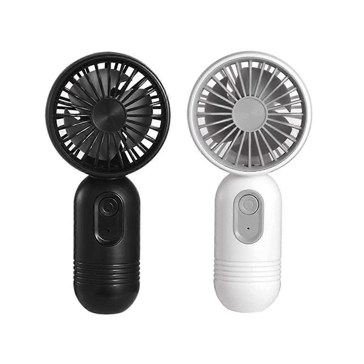 2Pack Portable Handheld Mini Fan, USB Rechargeable Personal Fan with 3 Speeds for Travel/Camping/Ou