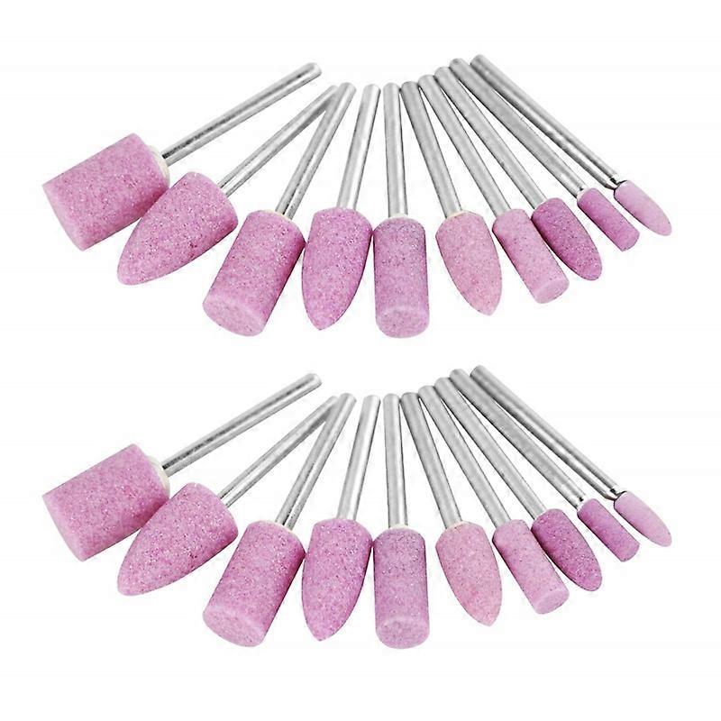 5kpl 3 mm akseliin asennettu keraaminen hiomapää kiillotushiomalaikka Dremel-pyöriville sähkötyökaluille