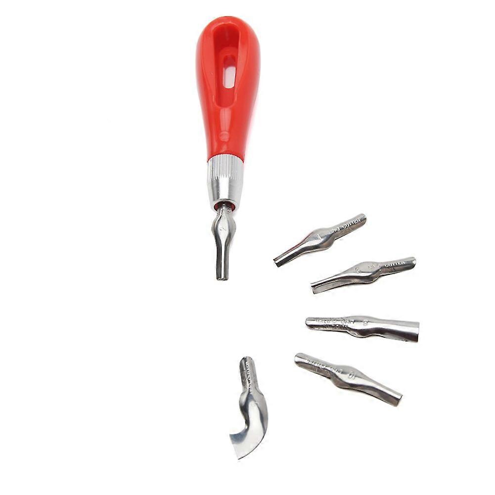 Art Supplies Multifunctional School Manual Carving Tool LInoleum Cutter Practical Portable Engraving DIY ABS Beginner