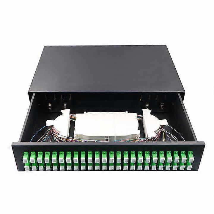 19 Inch 48cores Sc Apc Odf Pull Type Optical Fiber Distribution Frame Rack Mounted Indoor Fibers Distribution Frame Patch Panel