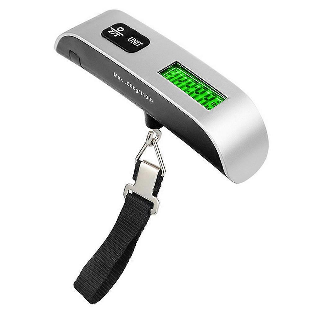 Digital Luggage Scale LCD Display Max. 50kg/110.2lb Loading Capacity Suitcase Scale with Hook Portable Handheld Baggage Scale for Travel