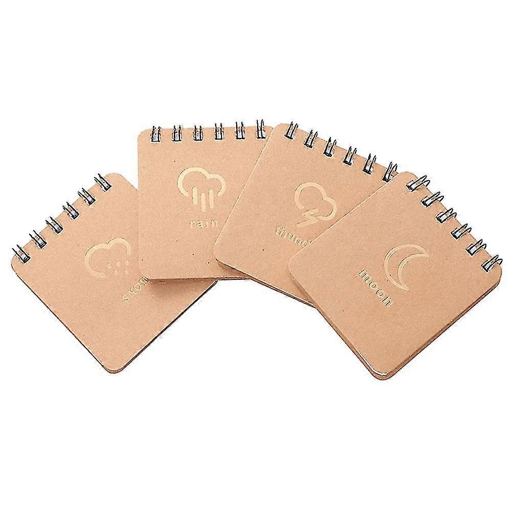 Notebook-uri mici, notebook spirală, notebook spirală, 4PCS blocnotes mic notebook mici plăci de călătorie notebook notebook mic notebook portabil buzunar notebook-uri