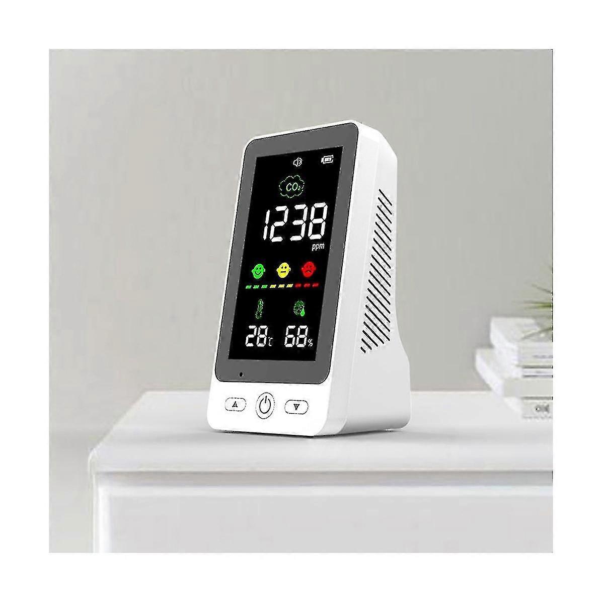Air Quality Monitor Led Screen Co2 Carbon Dioxide Meter Temperature Humidity Measuring Detector Ndi