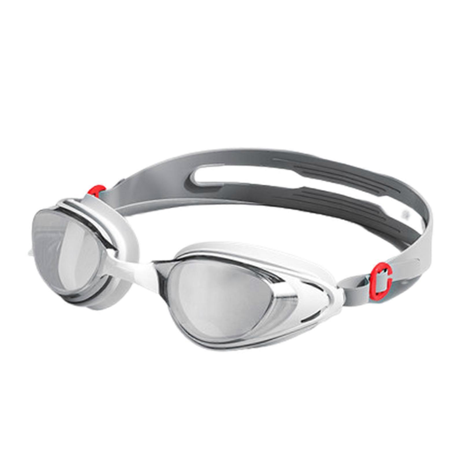 Swim Goggles Anti Flog No Leaking Clear HD Large Frame Tempered Swim Goggles