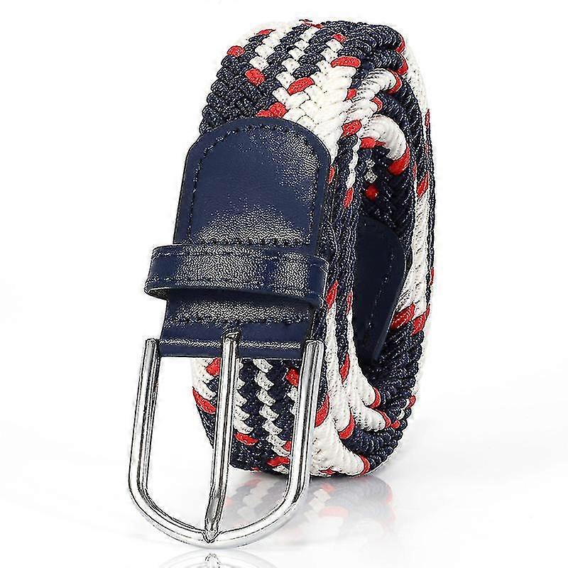Braided Canvas Stretch Belt Elastic Casual Belt For Men Women