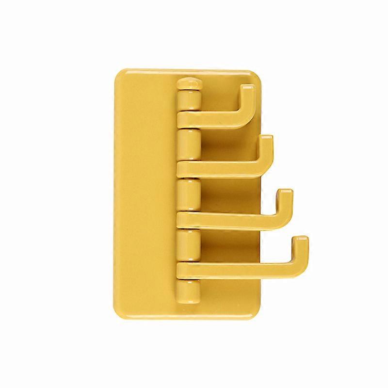 ZK-2pcs Self Adhesive Seamless Glue Hooks Rotatable Strong Stick Hooks