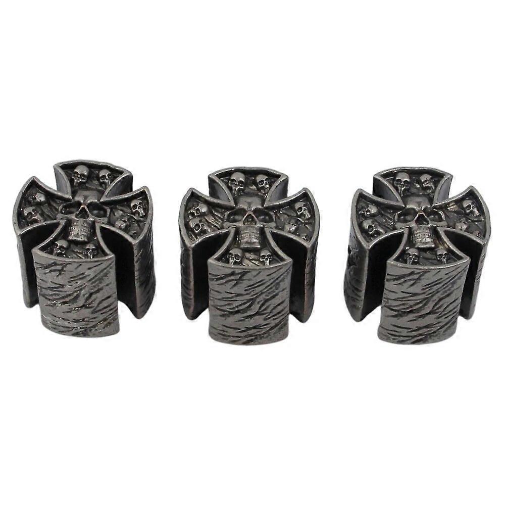 Hochwertige Kupfer-E-Gitarren-Bass-Knöpfe Cross Skeleton Style Dual Color Option