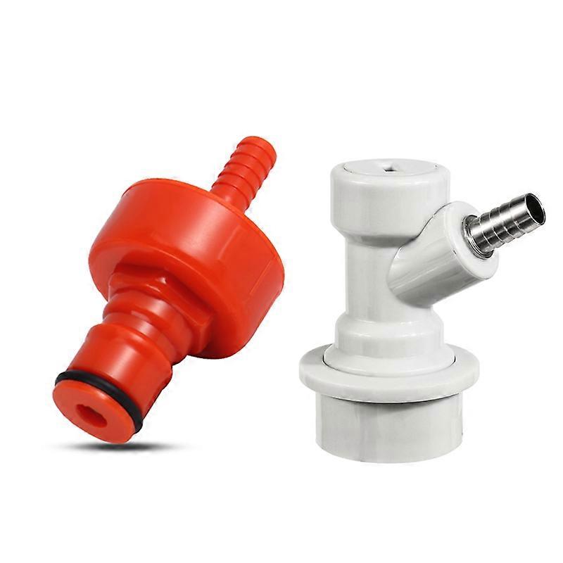 Plastic Carbonation Cap with Gas Ball Lock Quick Disconnect Connector, For Brew Beer Carbonated Soda Water Making In PET Bottles