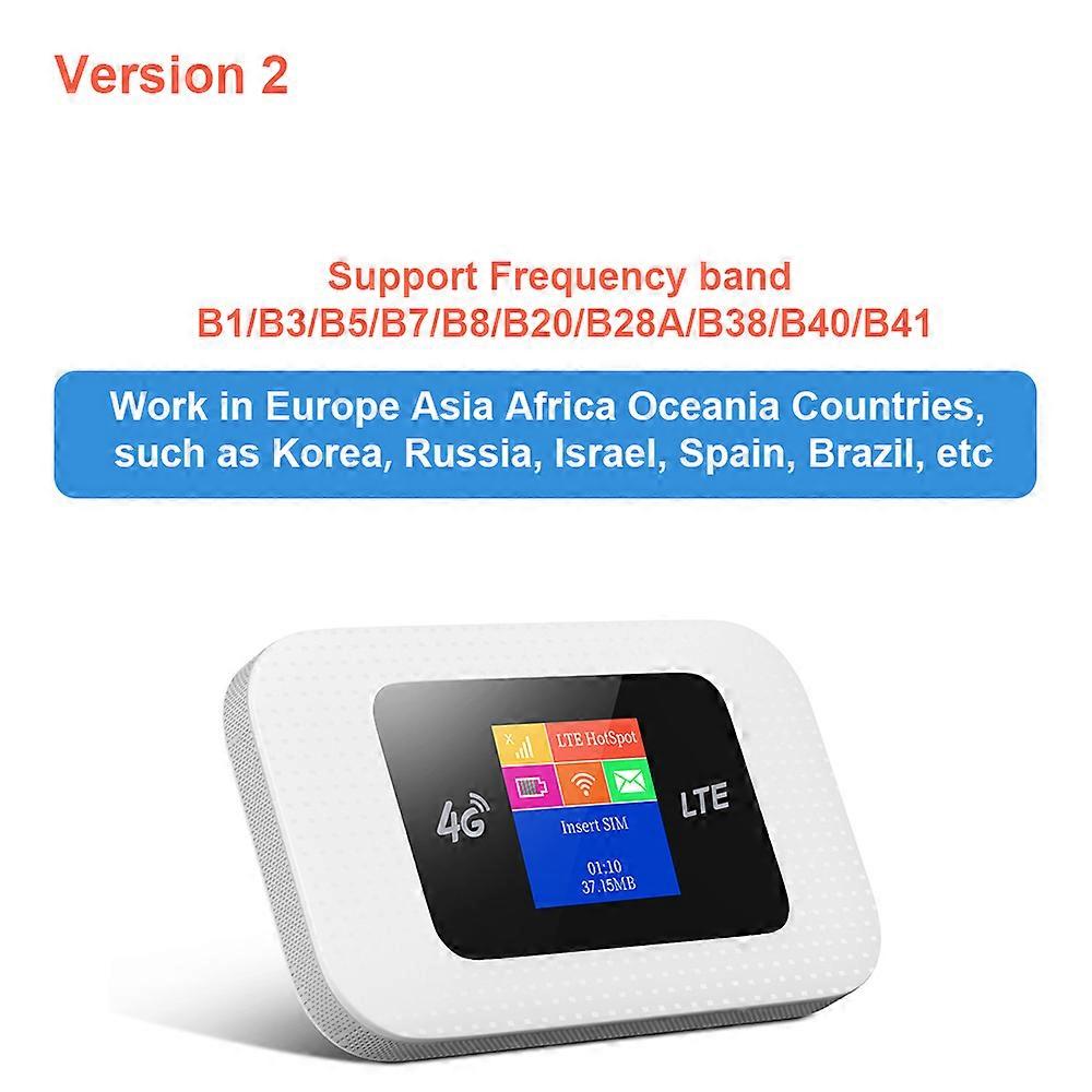 4G LTE Router Tragbarer 4G Wifi Router Globale Version Mifi Wireless Modem Router Repeater Signal WiFi Netzwerk SIM-Karte