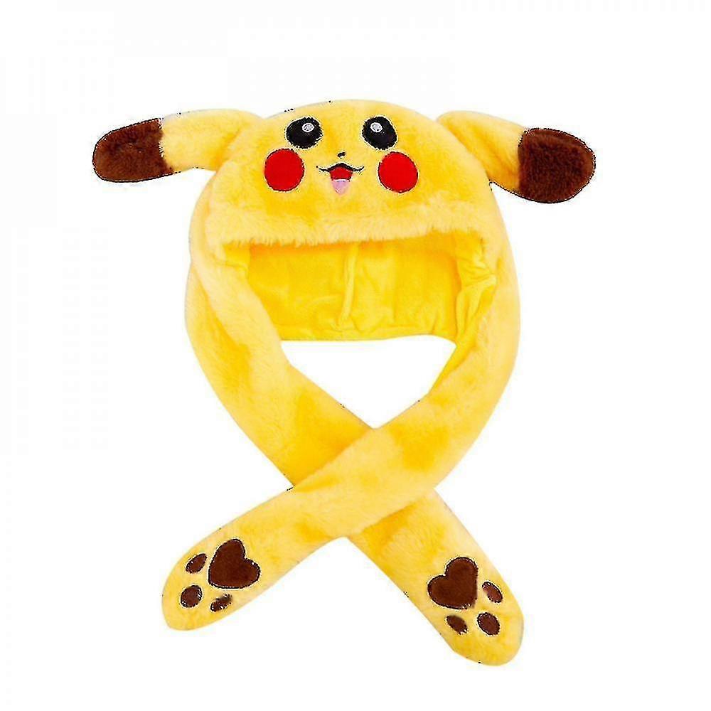 Led Glowing Plush Bunny Funny Hat With Moving Jumping Ears