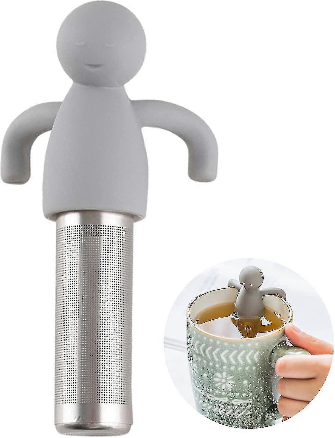 Silicone Tea Filter Loose Tea Silicone Infuser Strainer Fits Most Tea Cups Tea Strainer with Handle for Tea Coffee