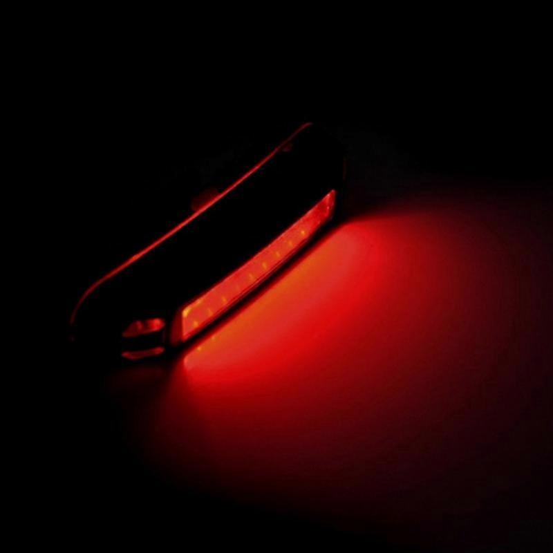 Feu avant et arrière de vélo à LED rechargeable par USB, 6 modes, éclairage d'avertissement pour vélo