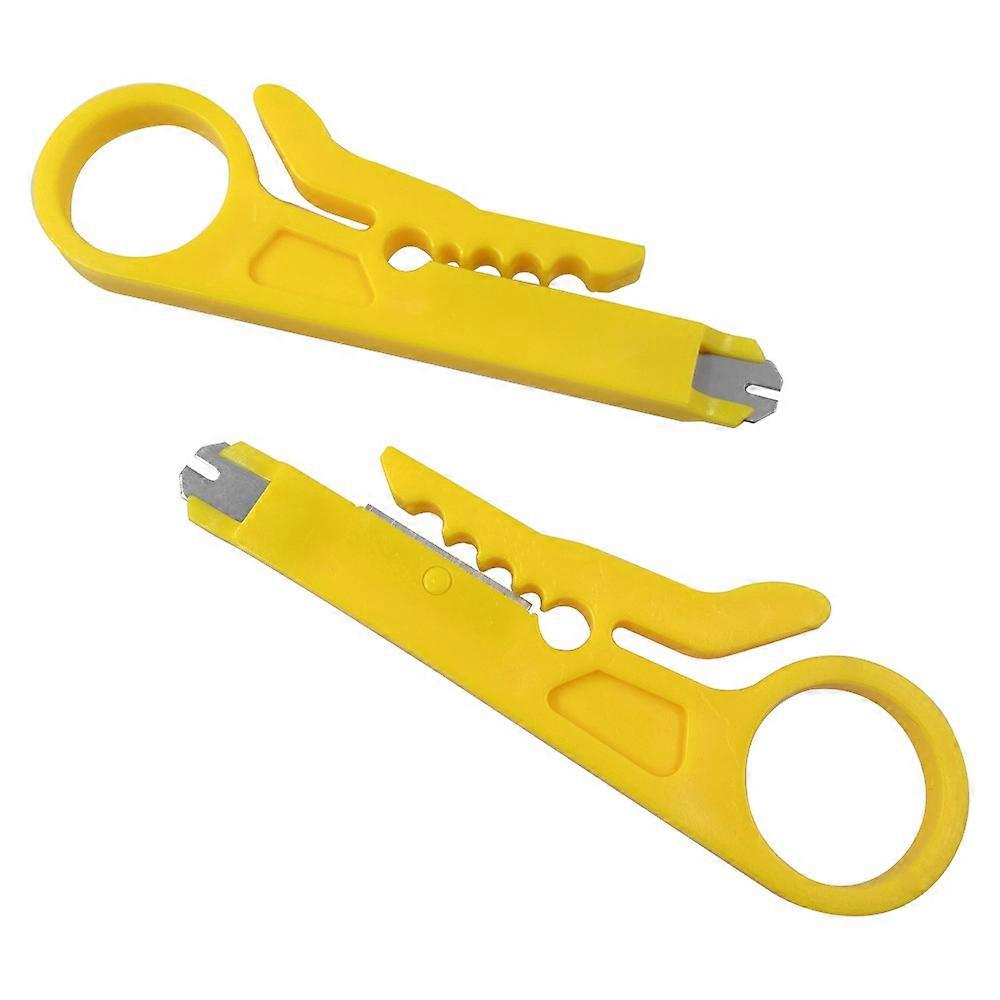 Mini Wire Stripper Economy Network Cable Cutter Portable Impact Punch Down Tool for Network Data Cable,RJ45/CAT5/CAT6,Telephone Cable,Computer UTP Cab
