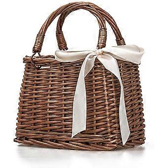 Straw Beach Bag For Women Summer Clutch Rattan Woven Wicker Purse