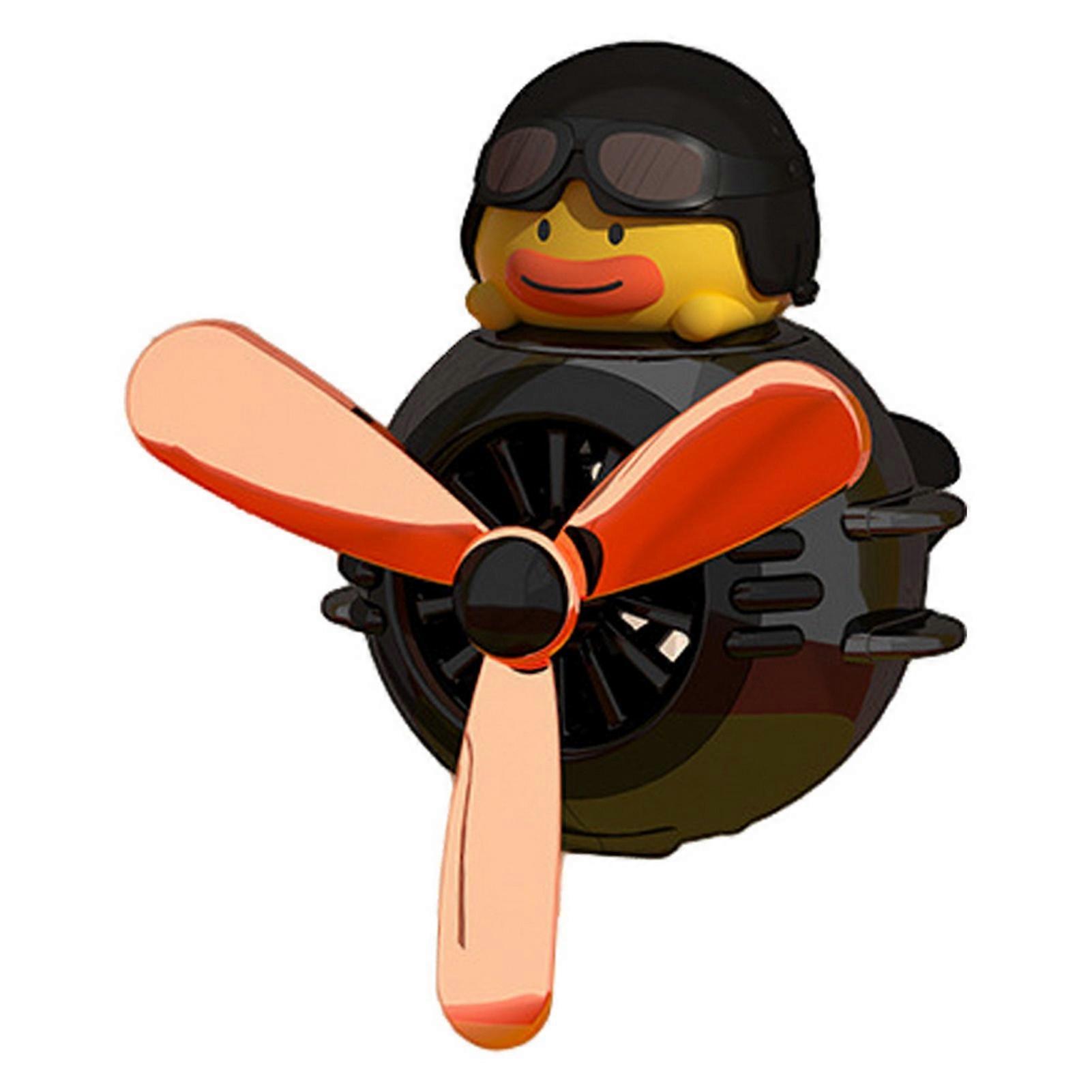 Car Air Freshener Air Vent Mount Rotating Propeller Cartoon Duck Rabbit Pilot Clip Type Mini Automotive Aromatherapy Diffuser Air Outlet Fan Car Acces