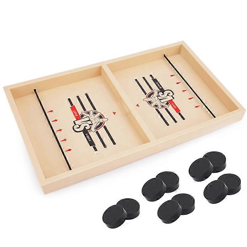 Plastic Sling Puck Game Funny Family Game Multiplayer Hand-Eye Coordination Entertainment Educational Sling Puck Winner Board Birthday Gift KAESI