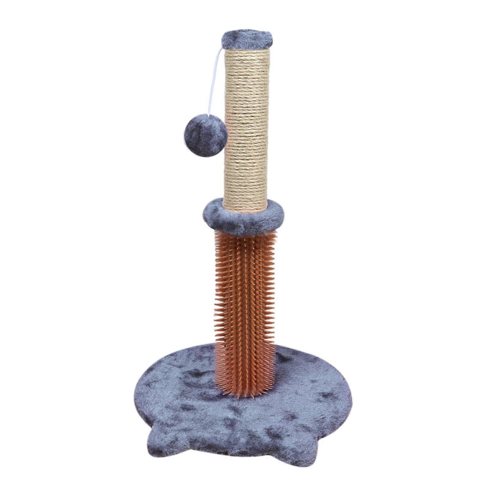 Scratching Post with Dangling Ball Kitten Interactive Climbing Dark gray